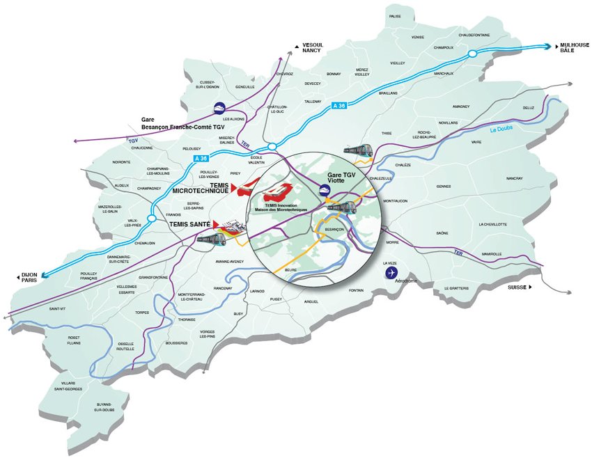 Carte emplacement Temis